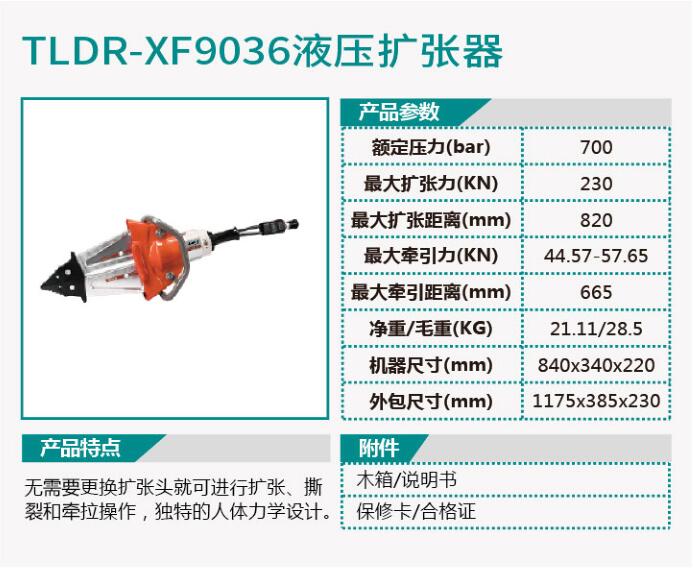TLDR-XF9035液压剪扩钳/TLDR-XF9036液压扩张器