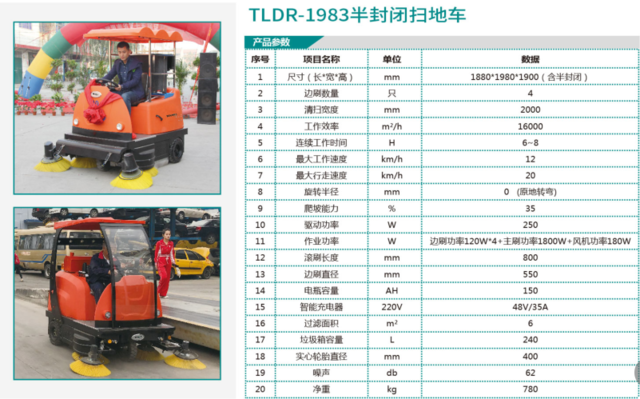 TLDR-1983半封闭扫地车
